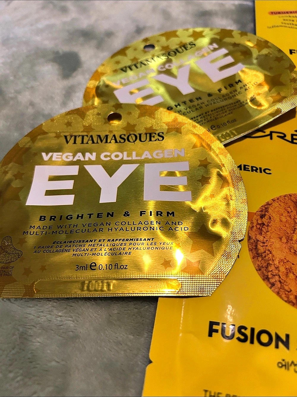 the CREME shop Fusion Sheet Mask Turmeric & Vitamin C Sheet Masks bundle NWT - Picture 3 of 4